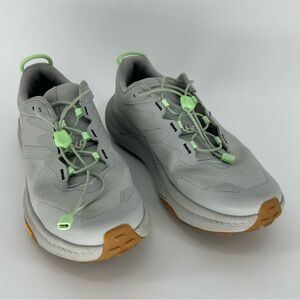 Hoka One One W Transport Harbor Mist Lime Glow 1123154 Women's 8.5B Grey Shoe